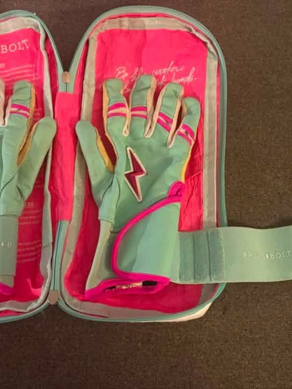 BRUCE BOLT Youth Signature Series Fernando Tatis Jr. Long Cuff Batting Gloves.